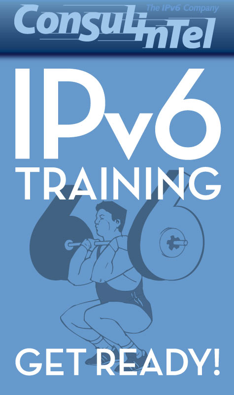 Anuncio para Facebook de symp para The IPv6 Company: IPv6 Training