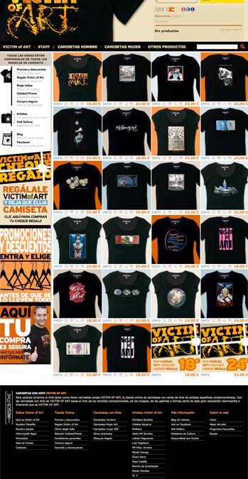 Victim of Art :: tienda online de camisetas con arte