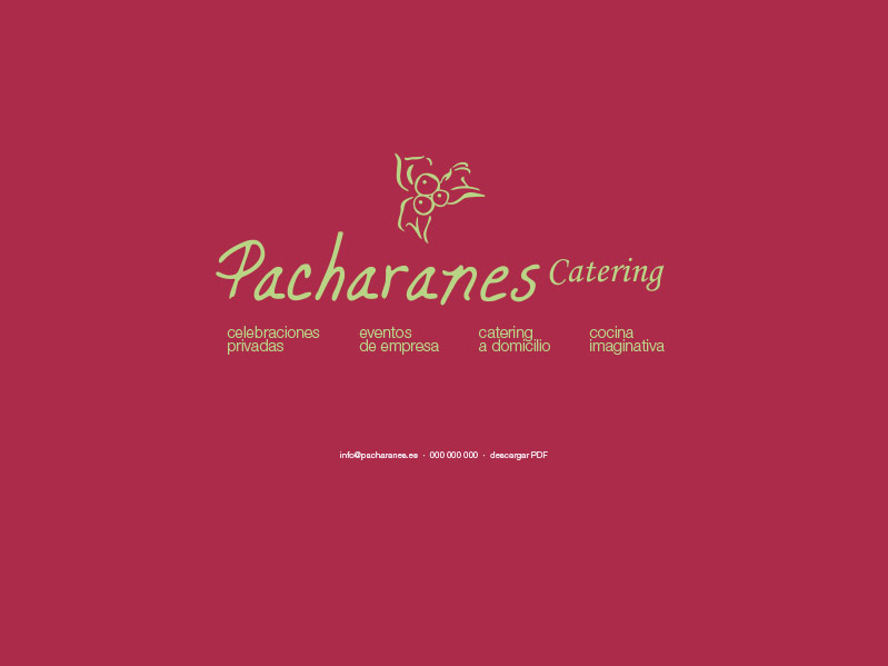 Pacharanes Catering :: diseño web