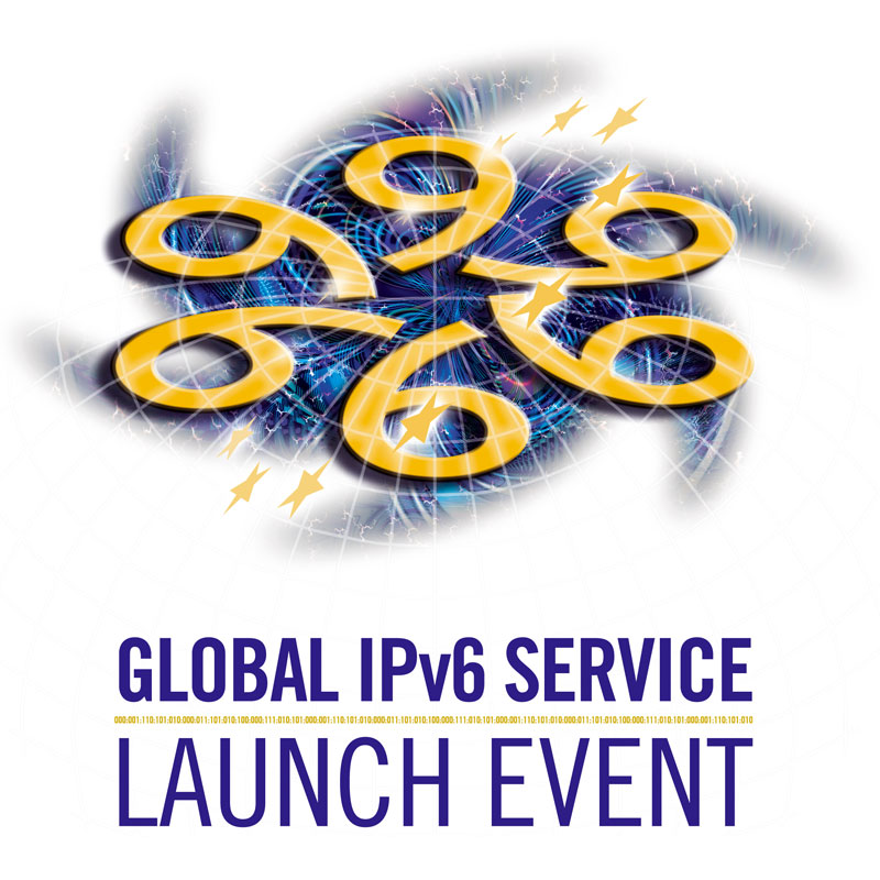 Diseños de logos y webs de symp para proyectos IPv6 de IST y European Commission