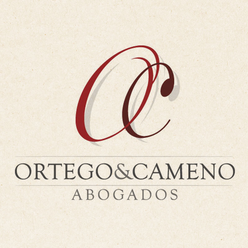 Papelería diseñada por symp para Ortego y Cameno Abogados
