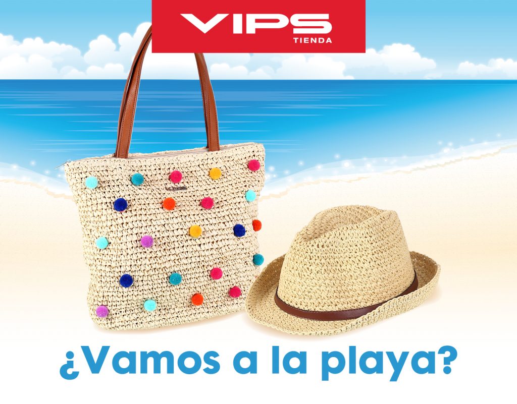 symp: banner promocional bolso de playa para VIPS Tienda