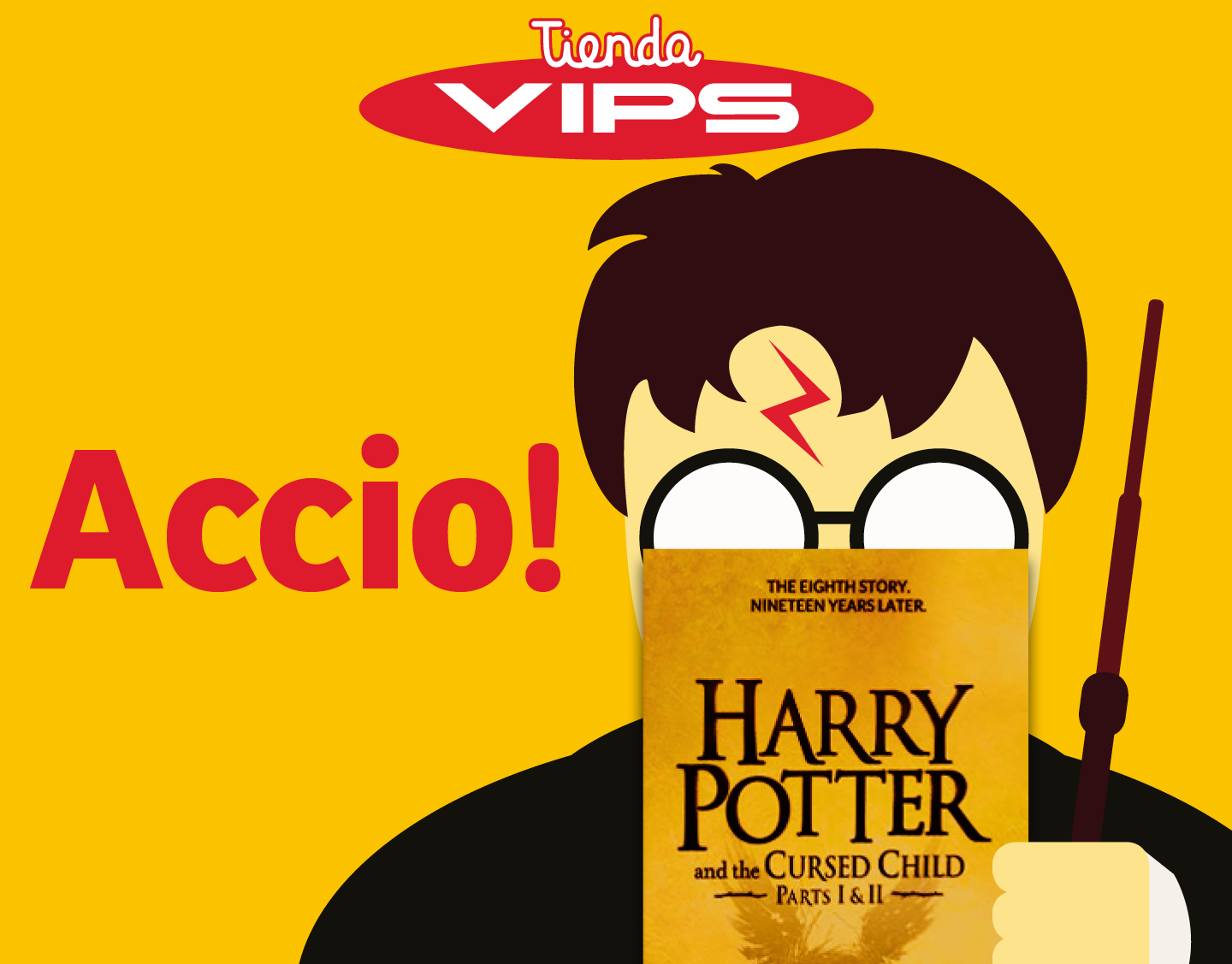 symp: banner promocional Harry Potter para VIPS Tienda
