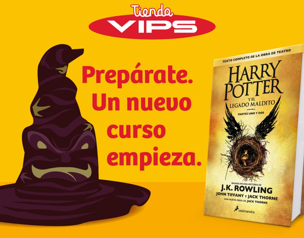 symp: banner promocional Harry Potter para VIPS Tienda