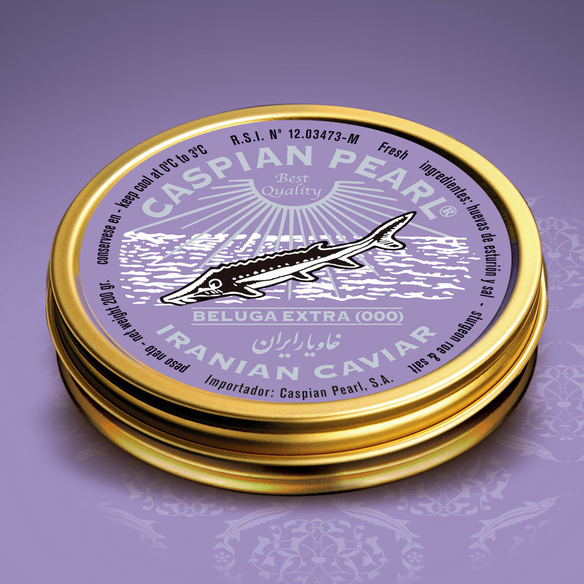 Caspian Pearl. Posts Instagram para La Marca del Caviar. Caviar Beluga Imperial Extra (000)