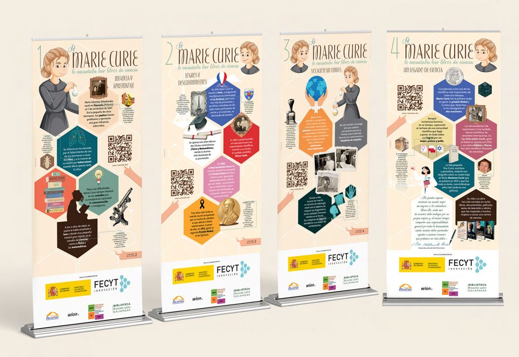 InfoBiSoc. Paneles educativos Marie Curie