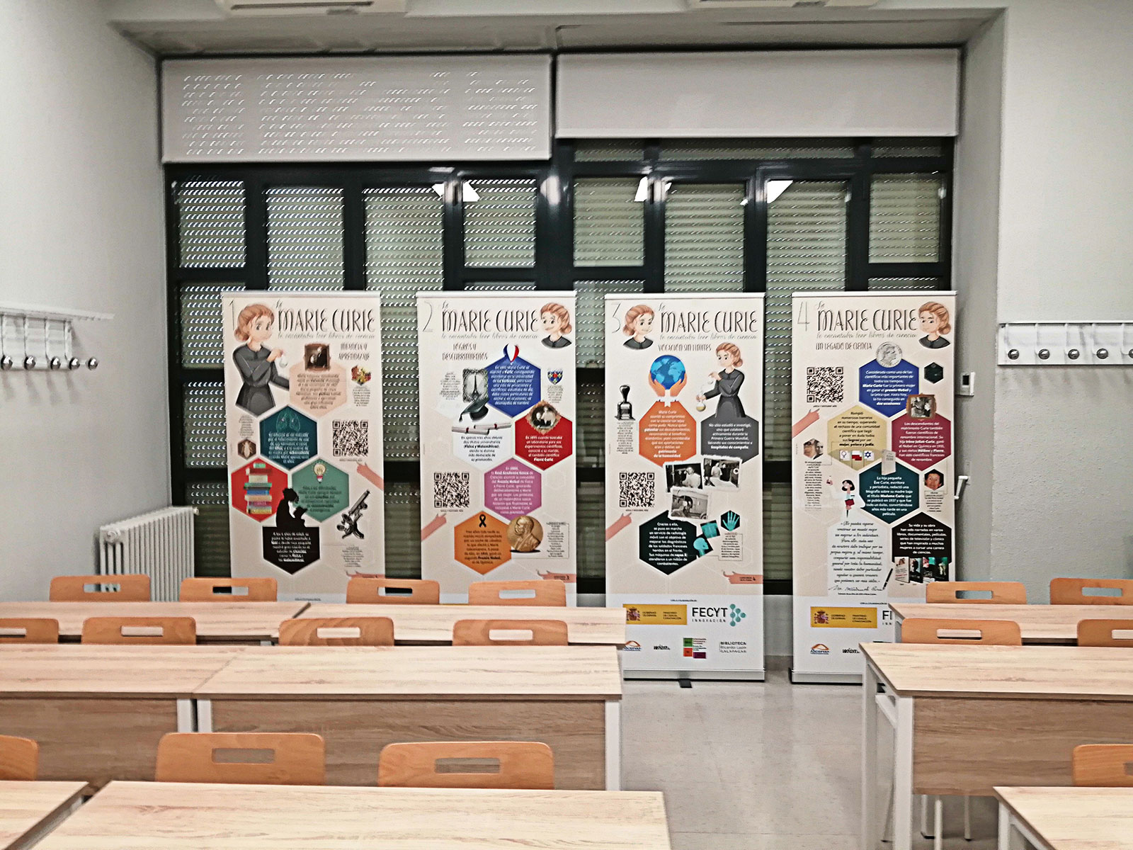 InfoBiSoc. Paneles educativos Marie Curie