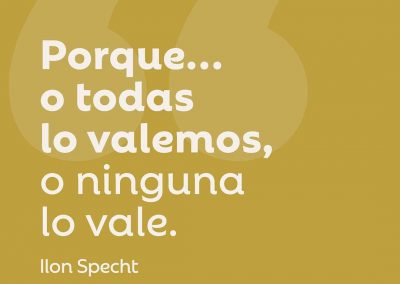 Por qué yo lo valgo
