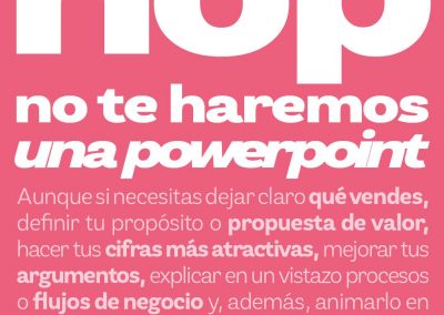 No te haremos ’una powerpoint’