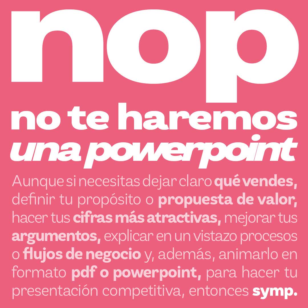 symp.es. Creatividad para presentaciones corporativas y de producto en pdf, ppt o mp4