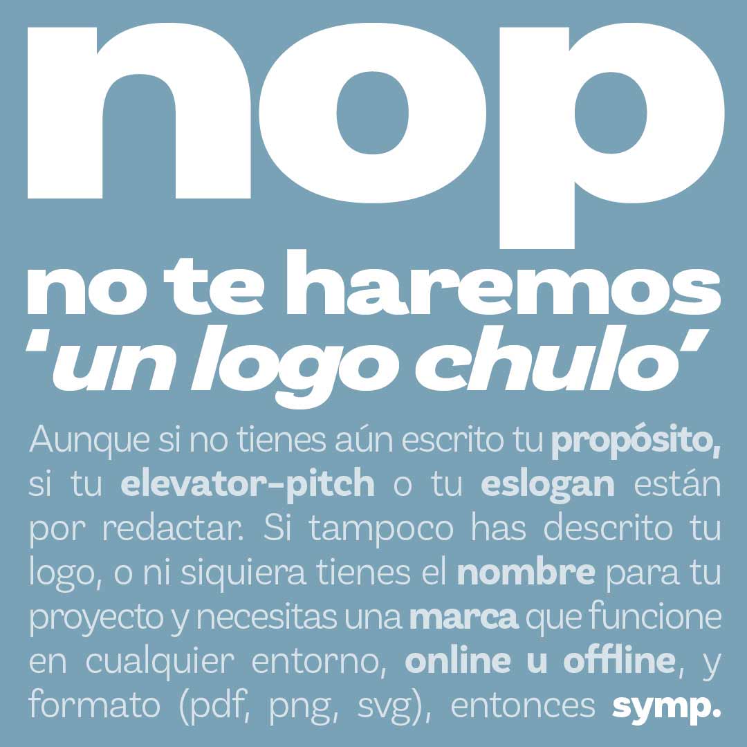 symp.es. Creatividad para identidad corporativa, branding, naming, logotipos