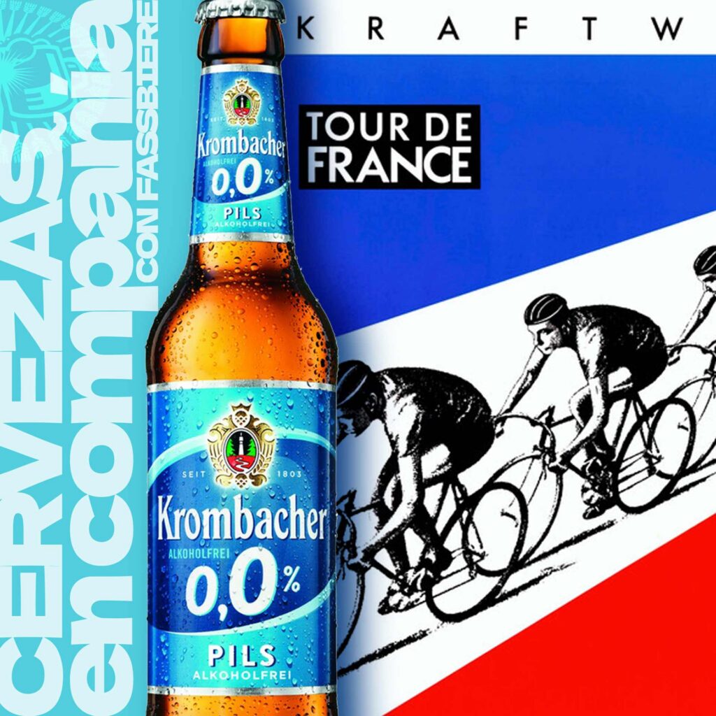 Maridaje cervecero deportivo: Krombacher 0,0% y el disco de Kraftwerk «Tour de France».
